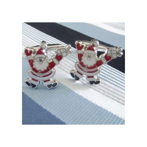 Father Christmas Cufflink 15 pairs Wholesale Free Shipping