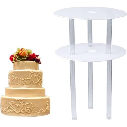 12/16/20CM Cake Stands PP Plastic Cake Dessert Support Frame Practical Cake Stands Dessert Bakery Pizza Holder Kitchen DIY Tool