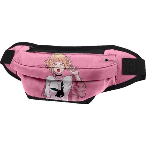 My Hero Academia Himiko Toga 3D Merch waist bag chest bag tide brand messenger shoulder bag mobile phone small waterproof