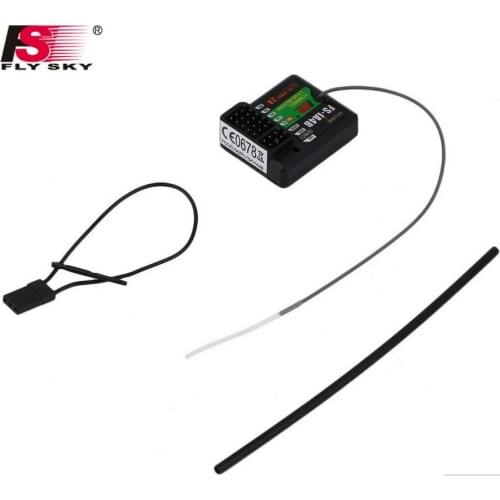 Flysky FS-IA4B 2.4G 4CH Receiver Support Data Backhaul PPM Output iBus Port for i4 i6 i10 iT4S Transmitter RC Car Boat