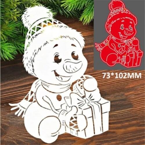 Christmas Ice Man Metal Cutting Dies for Scrapbooking Handmade Tools Mold Cut Stencil New 2021 DIY Card Make Mould Model Craft