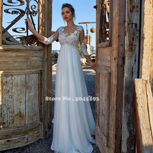 SATONOAKI Chiffon Wedding Dresses