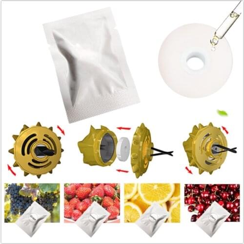 6PCS Solid Fragrance Perfume Refill Car Smell Grape Grapefruit Lemon Strawberry Cherry Air Freshener Flavoring For Cars