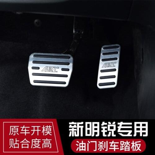 Special throttle brake pedal free punch aluminum foot pedal For Skoda Octavia 2015 2016 2017 2018Car accessories