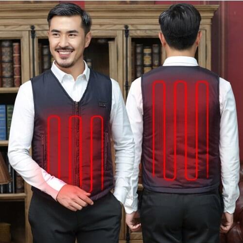 8 Heating Areas Outdoor electric heating vest USB heating v-neck winter heat preservation jacket for men and womens clothing