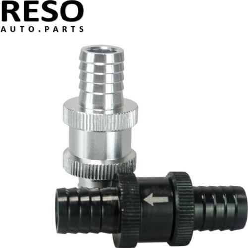 High Performance 9/16" 14mm Non Return Fuel Check Valve One Way Fit Carburettor Petrol Fuel Diesel SL Aluminum