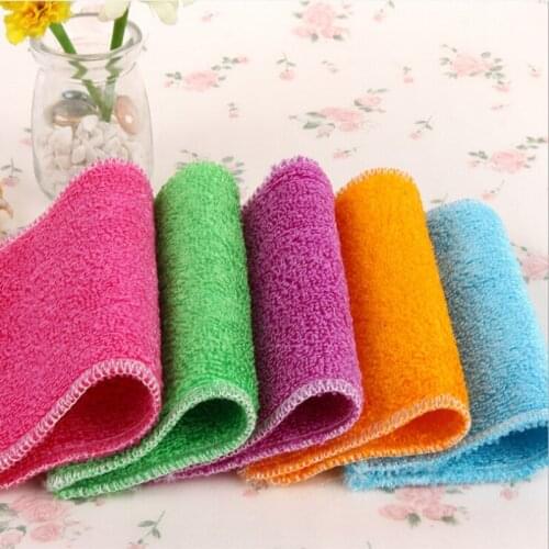 1Pcs Kitchen Dish Cloth Tools Super Absorbent Bamboo Fiber High-efficiency Tableware Household Cleaning Towel Gadgets Cosina