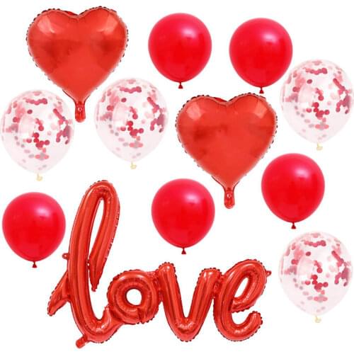 13pcs 12inch Latex Colorful Balloons Confetti Air Balloons Inflatable Ball Helium Balloon For Birthday Wedding Party Supplies