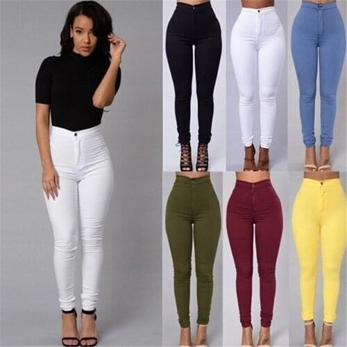 2021 Slim Professional Trousers Women Western-style Trousers White Black Pants High Waist Plus Size Formal Female Pencil Pants