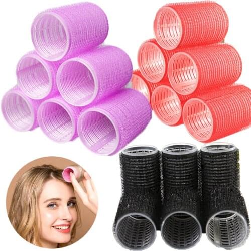 3/6/12Pcs Hairdressing Self-adhesive Hair Curlers Scrunchies Hair Rollers bang Roller Salon Styling Tools Girls hair accessories