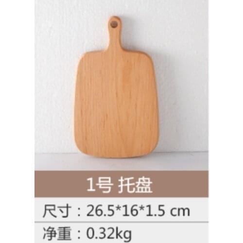 40pcs Chopping Blocks 26.5x16x1.5cm Wood Food Plate Pizza Bread Board With Handle Cutting Board Durable Kitchen Tool Accessory
