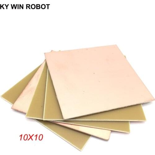 5 pcs FR4 PCB Single Side Copper Clad plate DIY PCB Kit Laminate Circuit Board 10x10cm