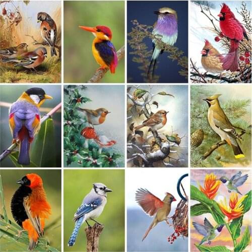 5D Diy Diamond Painting Cross Stitch Kit Mosaic Diamond Embroidery Animal Bird Full Square Drill Wall Art Home Decor Gift