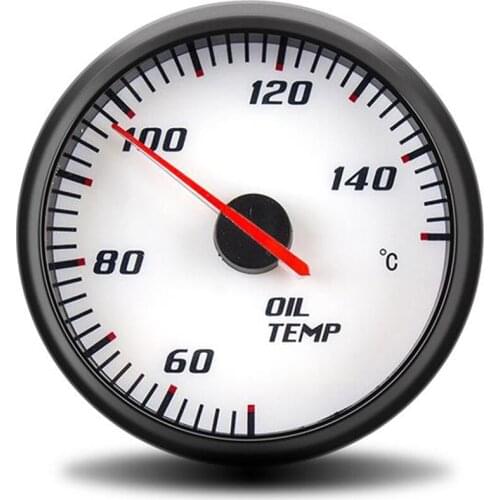Car meter Universal Oil Temp Gauges 2'' 60mm LED Light Car Pointer racing auto Oil Temperature Gauge 0-150 Celsius with sensor
