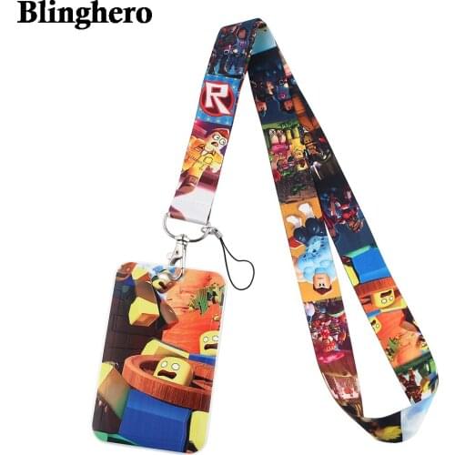 CB498 Game Cartoon Fashion Lanyards Bus ID Name Work Card Holders Accessories Decorations Kids Gifts