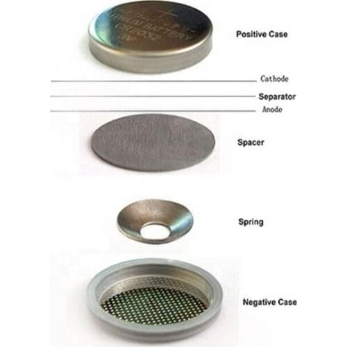 200 PACK 2032/2016/2025 Button Coin Cell Case Spring Spacer with Oring for Button Cell Battery Research