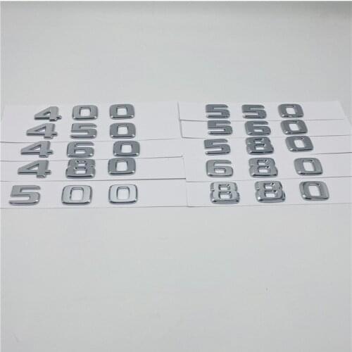 For Mercedes BRABUS 400 450 460 480 500 550 560 580 600 650 680 700 800 850 860 880 900 950 Emblem Logo Number Words Sticker
