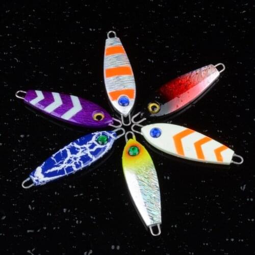 Gorgons Sea Boat Fishing Tackle Metal Jigs 7cm 35g Slow Jigging Luminous Glow Lead Fishing Jigs Artificial Bait
