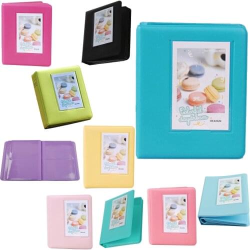 Hot Mini Photo Album 64 Slots for Fujifilm Instax Mini Film Mini 8 7s 25 50s 90 Camera-black