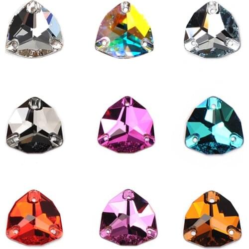 Multicolor Strass Genuine K9 Crystal 3272 Trilliant Sew On Stones Crystals Sewn On Rhinestones DIY Garment Accessories