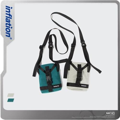 INFLATION Men High Quality Cross-body Bag Streewear Unisex Summer Messenger Bag In Grey Green Color 384AI2020