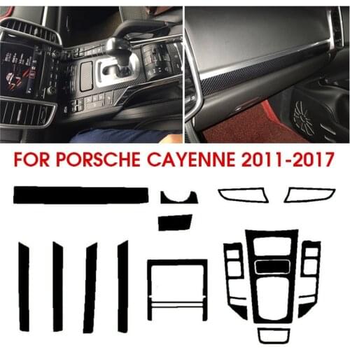 Car Interior Sticker Film Central Control Film Carbon Fiber Modified Auto Interior Decoration Film for Porsche Cayenne Palamera
