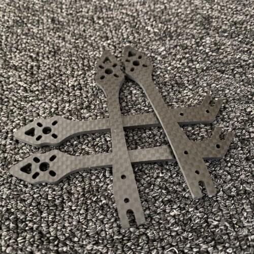 Explorer LR4 178mm 4inch Carbon Fiber Micro Long Range Frame Kits Replacement Front Rear Arm 2PCS DIY Parts