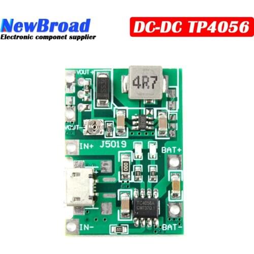 1PCS TP4056 3.7V 4.2V 9V 5V 2A Adjustable Step Up Module 18650 Lithium Li-ion Battery Charging Discharge Power Board DIY Kit
