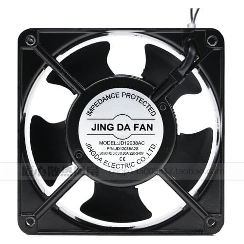 New original double ball axial fan JD12038AC 220V 12cm 12038 AC cooling fan