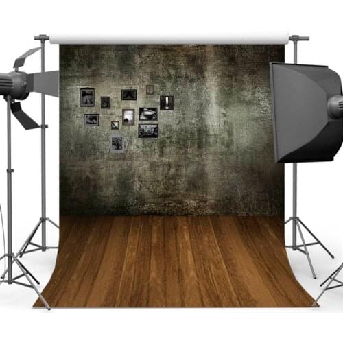 Vinyl Old Master Vintage Wall Backdrop for Photographic Wood Floor Background for Photographers Photo Studio