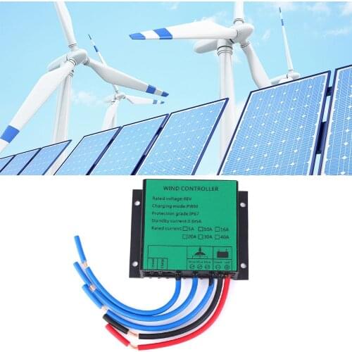 Waterproof Wind Generator Controller PWM Aluminium Alloy with Light-Emitting Diode 48V 600W 15A