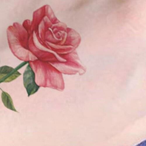 Tattoos Sticker Waterproof Long-lasting Body Decor Flower Pattern Temporary Tattoo Sticker for Summer