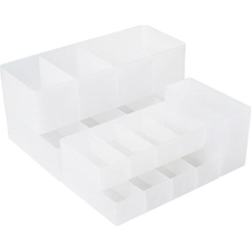 Clapboard Desk Drawer Storage Box Kitchen Bathroom Simple Separation Storage Box Sock Cosmetic LBShipping