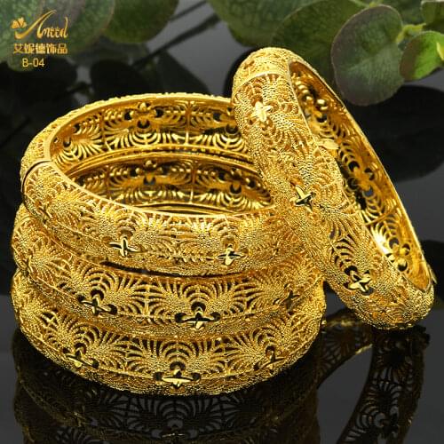 ANIID Gold Bracelets For Women Luxury Jewelry Designers Kids Indian 24 K Goth Braclet Arabic Wholesale Trendy Boho Cuffs Greek
