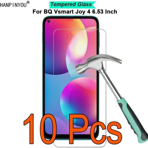 10 Pcs/Lot For BQ Vsmart Joy 4 Joy4 6.53" 9H Hardness 2.5D Ultra-thin Toughened Tempered Glass Film Screen Protector Guard
