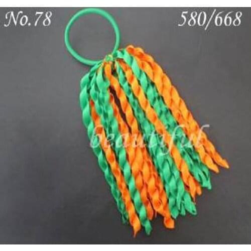 20 pcs for Girl Hair Accessories 6" B-Braid Ponytail Streamers Elastic hand-woven