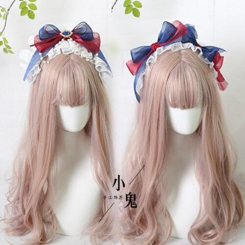 Hair Accessories Lolita All-match Gorgeous Lace Lolita Hair Band Hairband Side Clip Necklace Headdress Small Things