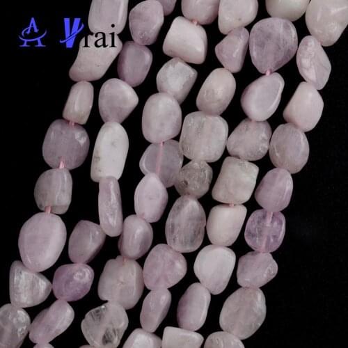 Natural Stone Purple lithium Ash Irregular Beads For Jewelry Making 8mm-10mm Spacer Loose Beads Diy Bracelets Jewellery 15inches