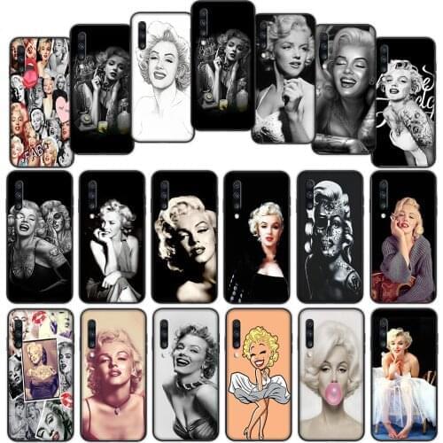 Marilyn Monroe Soft Cover Case for Samsung Galaxy S20fe S21 Plus A02 A12 A32 A52 A72 F62 M02 M62 Ultra Cover