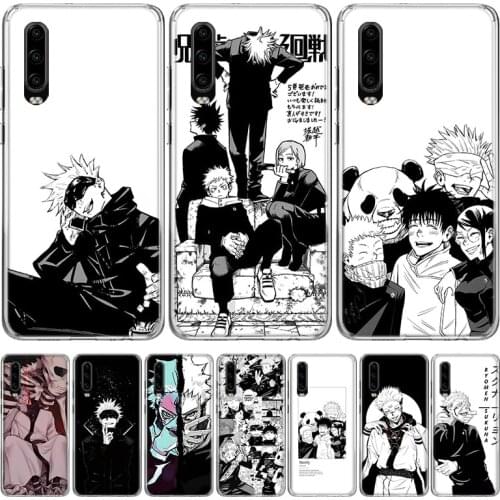 Anime Jujutsu Kaisen Phone Case for Huawei P30 P40 P20 P10 Mate 20 10 30 Lite Pro P Smart Z Plus + Art Shell Cover Coque