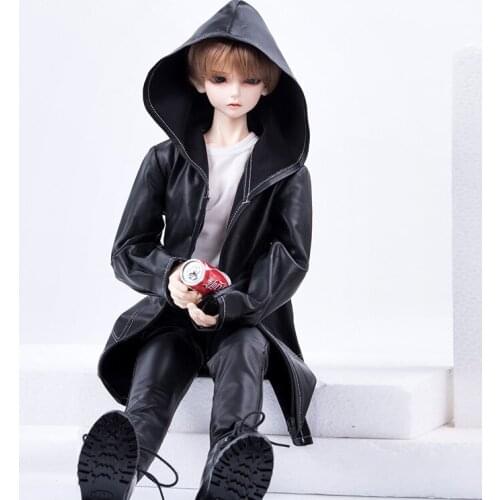 D03-P211 children handmade toy 1/3 1/4 uncle SSDF Doll clothes BJD/SD doll clothes Windbreaker leather pants 1pcs