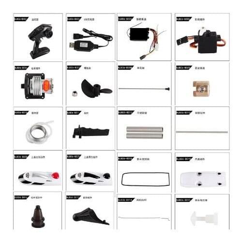 HXJ HJ806 HJ806B RC remote control ship accessories servo Receiver board Charging line Remote control motor Propeller, etc