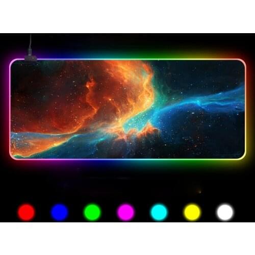 Gaming Mouse Pad Computer Mousepad RGB Large Mouse Pad Gamer XXL Mouse Carpet Big Mause Pad PC Desk Play Mat with Backlit