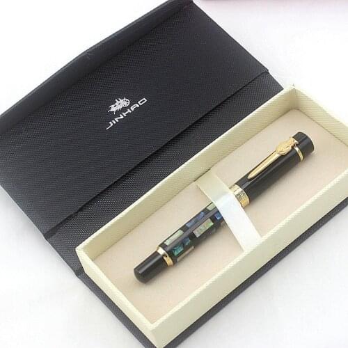JINHAO 650 Luxury Gift Colourful Abalone Shell Ballpoint Pen 0.7mm Refill Roller Ball Pens Free Shipping