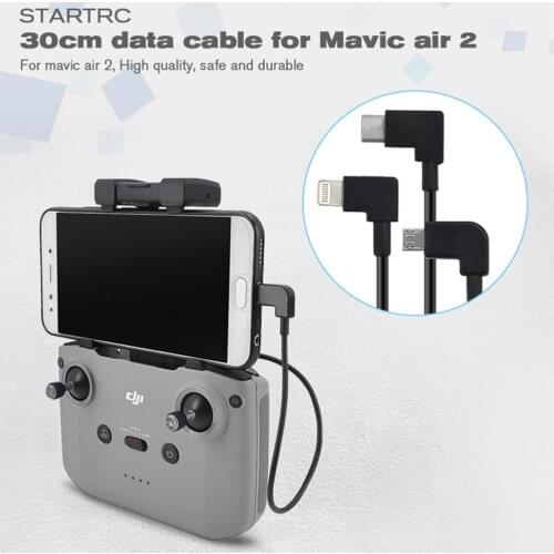 10pcs DJI Mavic Air 2 accessories remote Control Micro USB Type-c IOS Android OTG Data Cable 30CM For smartphone tablet cable
