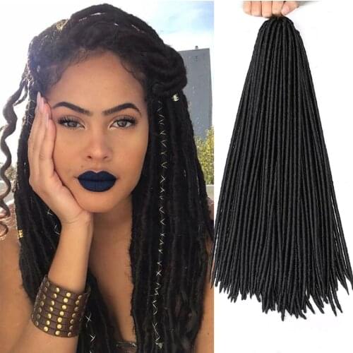 18inch Dreadlocks Crochet Braids Jumbo Dread Hairstyle 24Stands/Pack Gold Synthetic Faux Locs Braiding Hair Extensions Aidaiya