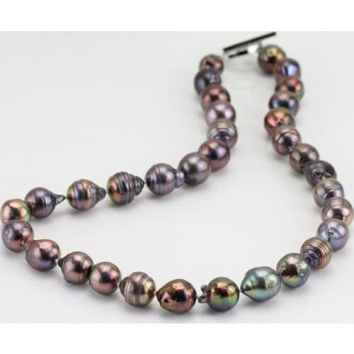 Unique Pearls jewellery Store,18inch Real Pearl Necklace,10-12mm Nugget Freshwater Pearl Necklace,Bridesmaids Gift