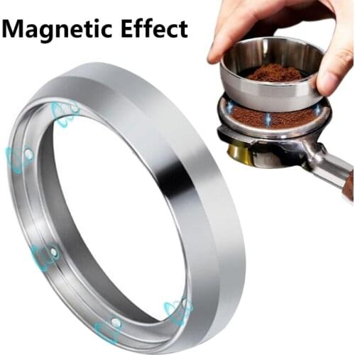 Magnetic Doseren Ring Portafilter Anti flying powder quantitative loop dosing measuring Coffee handle receiver feeder receiving