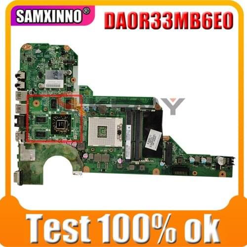AKemy DA0R33MB6E0 Laptop motherboard For HP Pavillion G4-2000 G6-2000 G7-2000 Mainboard DA0R33MB6F1 680569-001 680569-501 SLJ8E