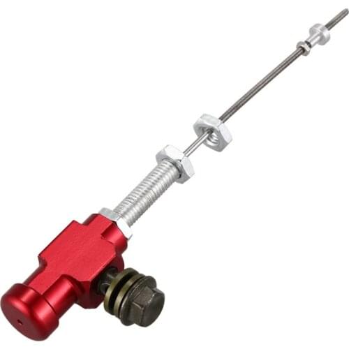 Motorcycle Hydraulic Clutch Master Cylinder Rod Brake Pump M10x1.25mm Aluminum red